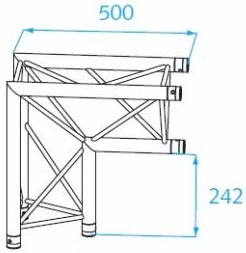 Location structure alu angle 2 directions vertical - PROLYTE X30D C007 - ASD ASX 23 - PARIS