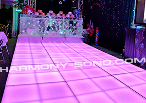 Location parquet de danse disco, piste de danse lumineuse