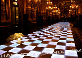 Location parquet de danse disco, piste de danse lumineuse