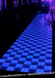 Location parquet de danse disco, piste de danse lumineuse